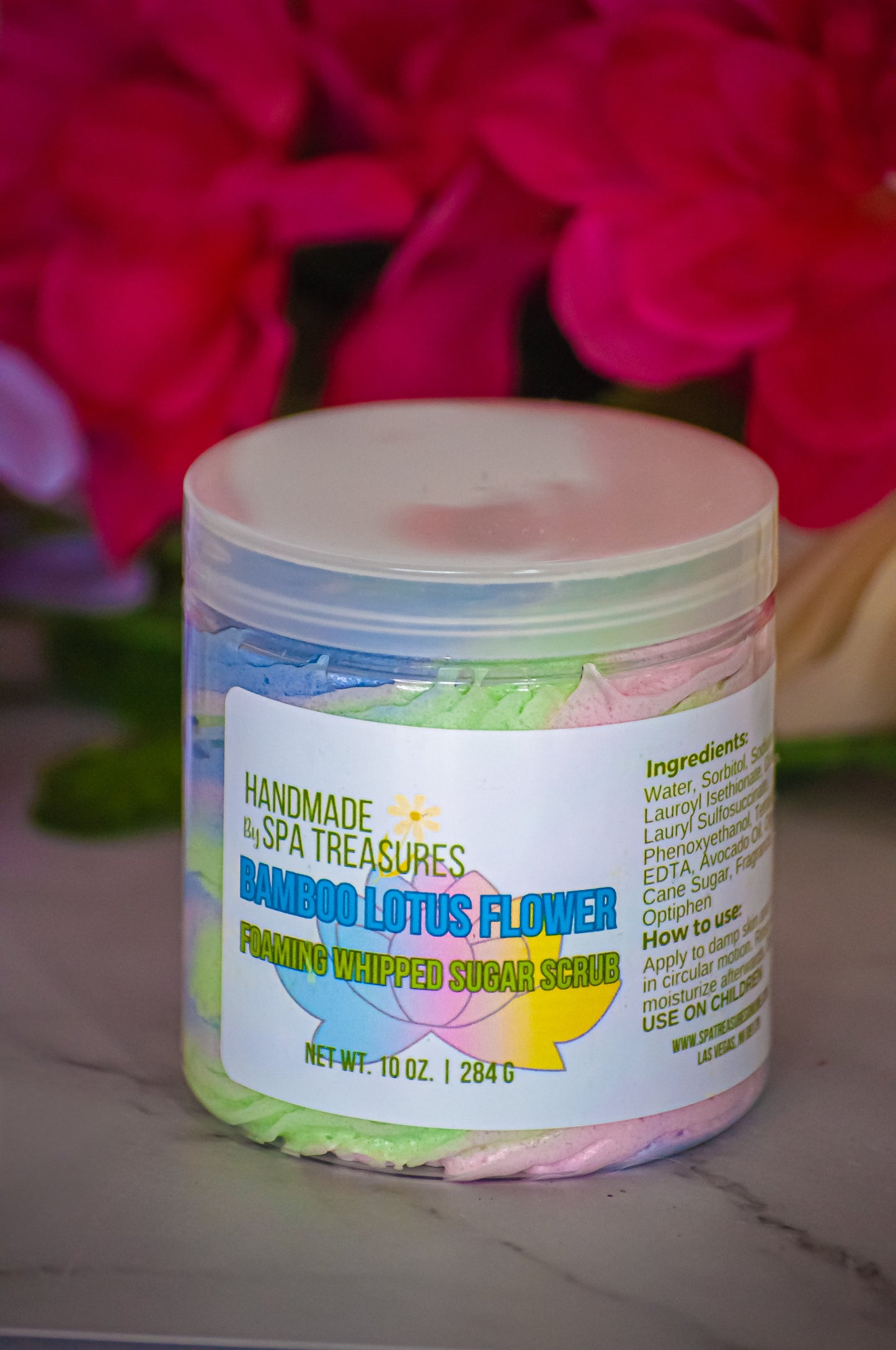 Bamboo Lotus Flower | Foaming Whipped Sugar Scrub